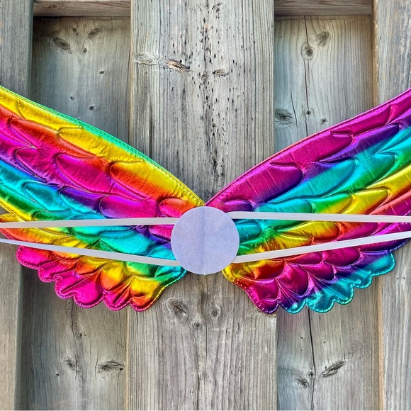 NEW 3PCS SET LED Unicorn Rainbow Sparkle 4 Layer LED Tutu Hairband Wings - Picture 5 of 9